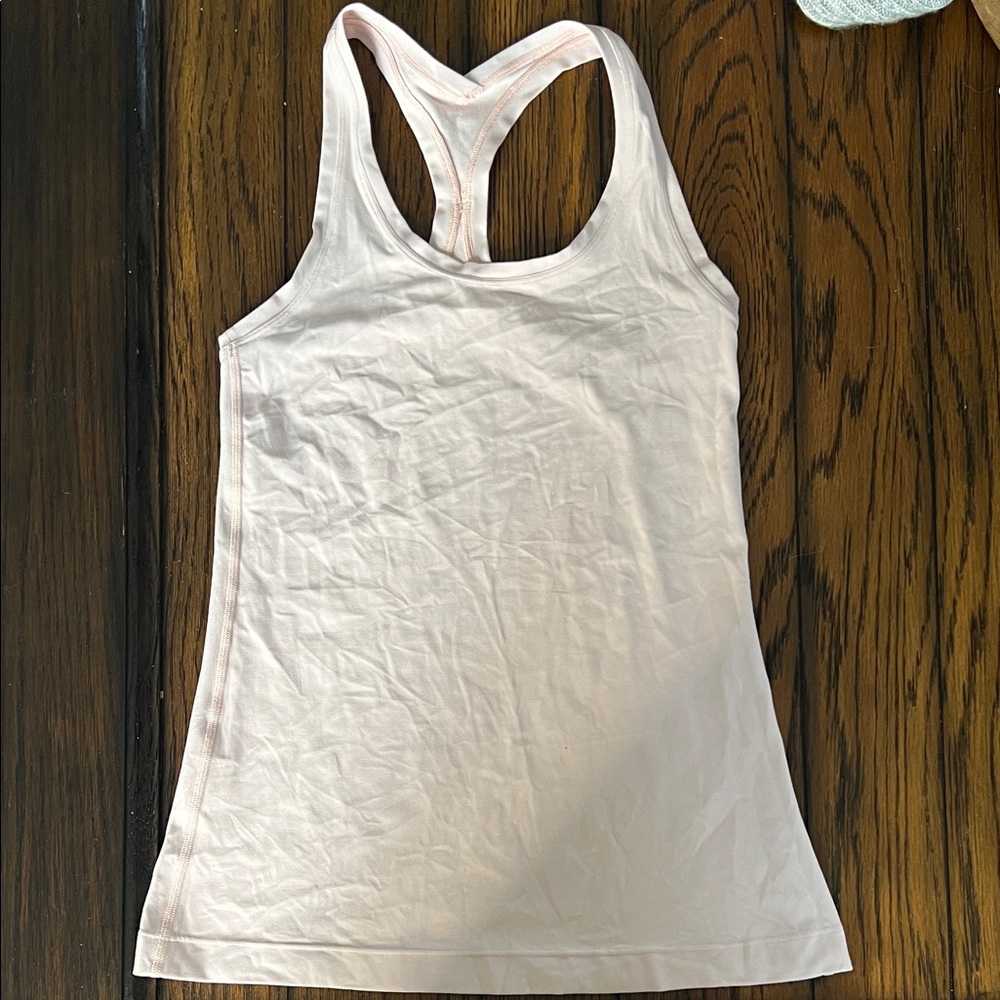 Women's Pale pink Racerback Tank Top Small